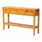 Bali & Pari Ghina Modern and Contemporary Natural Light Mappa Real Burl Wood 2-Drawer Console Table 249-13921-ZORO - alternate 1