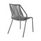 Homeroots Set of Two 22" Gray Metal Outdoor Dining Chair, 2PK 490253 - alternate 5