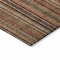 Homeroots 10' X 14' Rust Taupe And Gray Striped Washable Indoor Outdoor Area Rug 616387 - alternate 9
