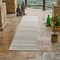 Homeroots 8' Cream and Beige Striped Distressed Indoor Outdoor Runner Rug 558800 - alternate 8