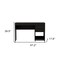Homeroots 47" Black Computer Desk With Two Drawers 403780 - alternate 6