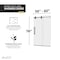 Anzzi 60in x 76in Frameless Shower Door with Sliding in Matte Black with Tsunami Tempered Clear Glass SD-FRLS06102MB - alternate 17