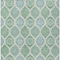 Homeroots 5' X 8' Sage Ivory And Teal Blue Floral Medallion Washable Indoor Outdoor Area Rug 614630 - alternate 9