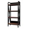 Homeroots 56" Black And Brown Metal and Wood Four Tier Etagere Bookcase 683394 - alternate 1