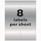 Avery Durable Metallic Asset Tag Labels, PK64, Film, 9.44 in W, 2" x 3-3/4" Dia., Silver, Rectangle, 64 PK 61520 - alternate 6