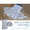 Bison Life Cut End Nano Microbial Finish Mop, 1.25" Universal Headband, Maximum Absorption Finishing Mop BLKH-ES-NMFM-1WBL-3 - alternate 7