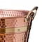 Kings County Tools Copper Metal Tub with Sturdy Brass Handles 33QT Heavy Duty Metal Basket GW86A09-11 - alternate 9