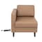 Flash Furniture HERCULES Artemis Cognac LeatherSoft Left Arm Reception Chair, 2 AC Outlets/1 USB/1 USB-C Ports ZB-8921C-LA-COGNAC-GG - alternate 10