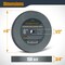 Powertec Aluminum Oxide Bench Grinding Wheel 6 in 60/100/150 Grit, 3/4 in Thick 1/2 in Arbor, 3PK 15534 - alternate 8