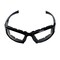 Bouton Optical Full Frame Safety Glasses w/Black Frame, Rubber Foam Padding, Clear Lens and Anti-Scratch / Anti-Fog 250-CE-10090 - alternate 4