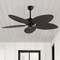 Jonathan Y Raffles 52" Bohemian Industrial Metal/Plastic Mobile-App/Remote-Controlled 6-Speed Palm Blade Ceilin JYL9719B - alternate 11
