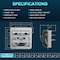 Ipower 18 Inch Shutter Exhaust Fan Aluminum+ fan speed controller + Disposal Power Cord Kit HIFANXEXHAUST18CTB - alternate 8