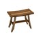 Homeroots 24" Brown Teak Rectangular Shower Bench 376743 - alternate 9