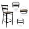 Flash Furniture Black Ladder Stool-Mah Seat, PK2 2-XU-DG697BLAD-BAR-MAHW-GG - alternate 10