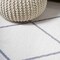 Jonathan Y Cole Minimalist Diamond Trellis White/Gray 3 ft. x 5 ft. Area Rug SEU102K-3 - alternate 8