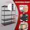 Shuntong Atlas 5-Tier 48 in.W x 24 in.D x 72 in.H Heavy Duty Storage Shelving Load 3250 Lbs, Laminated Board, Dark Grey ATB-D48-24-72-5B - alternate 7