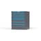 Strong Hold 8 drawer cabinet - (5x 2ft, 3x 4ft) - Blue accents - Keyed Alike S3036-PPAAS-0802FS - alternate 3
