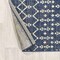 Jonathan Y Ourika Moroccan Geometric Textured Weave Navy/Beige 4 ft Round Indoor/Outdoor Area Rug SMB108K-4R - alternate 7