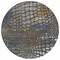 Homeroots 8' Charcoal Brown And Copper Round Abstract Washable Indoor Outdoor Area Rug 596784 - alternate 8