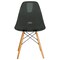 Leisuremod Dover Plastic Dining Side Chair with Wooden Legs, Transparent Black EP19TBL - alternate 7