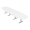 Skutchi Designs Arc Boat Conference Table With Power, 48 in W, 192 in L HAR-ABOT-48X192-T-W960-NA - alternate 1