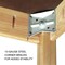 Diversified Spaces Wooden Leg Tables with Compartments, Oak, Wood Frame, 54 in W, Black C720LBBK30E - alternate 10