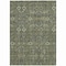 Homeroots 10' X 14' Moss Green And Gray Floral Washable Indoor Outdoor Area Rug 564382 - alternate 9