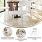Flash Furniture Dover Stacking Patio Chairs w/Curved Backrests, All-Weather Resin Chairs in White, 2PK 2-DHF-340-APP-WH-GG - alternate 10