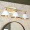 Jonathan Y Yvette 3-Light 25" Metal Vanity Wall Light, White/Gold JYL9014A - alternate 10