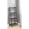Homeroots Espresso Solid Wood Ladder Bookcase 380040 - alternate 4