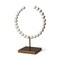 Homeroots 16" White and Gold Wood and Metal Modern Abstract Tabletop Sculpture 392494 - alternate 1