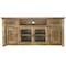 Homeroots 70" Brown Solid Wood Cabinet Enclosed Storage Distressed TV Stand 528699 - alternate 5