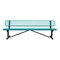 Leisure Craft Portable, Bench with Back, 8ft., Teal B8WBP-TEAL - alternate 1
