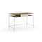 Homeroots 43" Natural and White Writing Desk 543757 - alternate 1