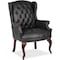 Boss Traditional Guest Chair, 29 in W 32" L 41-1/2" H, Fixed, Vinyl Seat B809-BK - alternate 1
