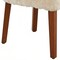 Homeroots Set of Two Ivory and Brown Faux Fur and Solid Wood Dining Side Chairs, 2PK 719667 - alternate 6