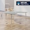 Flash Furniture Wren 66 in x 60 in Horseshoe Adjustable Height Activity Table, Thermal Laminate Top, Short Legs, Gray XU-A6066-HRSE-GRY-T-P-GG - alternate 10