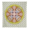 Homeroots 88" X 84" Green White And Yellow Floral Cotton Hanging Tapestry 397426 - alternate 1