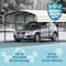 Arrow Storage Products Galvanized Steel Carport, W/ 2-Sided Enclosure, Compact Car Metal Carport Kit, 10'x15'x9', Eggshell CPH101509ECL2 - alternate 10
