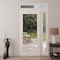 Vdomdoors Front Exterior Prehung Metal-Plastic Door Clear Glass / MANUX 8666 White Silk / Office Commercial a MANUX8666EXD-WS-W36+12xH80+14-LH-I - alternate 4