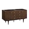 James Martin Vanities Amberly 60" Double Vanity, Mid-Century Walnut, w/ 3 CM Siberian Silestone Top 670-V60D-WLT-3SFR - alternate 9