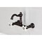Kingston Brass Two-Handle Wall Mount Bridge Kitchen Faucet, Oil Rubbed Bronze KS3255PX - alternate 6
