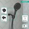 Hansgrohe Rainfinity Handshower 130 3-Jet, 1.75 GPM in Matte Black 26865671 - alternate 2