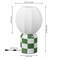 Jonathan Y Valarie 10.25" Contemporary Modern Checkerboard Ceramic w/Ribbed Cocoon Globe Shade LED Mini Table L JYL4203D - alternate 9
