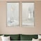 Homeroots Set Of Two Delicate Gray Silver Framed Print Wall Art, 2PK 525726 - alternate 4