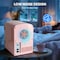 Simple Deluxe YSSOA Mini Fridge, Portable 6 Can Small Skincare, Drinks, Food with Observation, Freon-Free Cooler HKFRIGMINI4OBWPNK - alternate 8