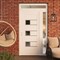 Vdomdoors Front Exterior Prehung Metal-Plastic Door, Manux 8933 White Silk, Side and Top Sidelite Transom, Of MANUX8933EXD-WS-W36+16xH80+14-RH - alternate 4