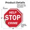 Signmission Help Stop Crime, 4 inch X 4 inch, Vinyl Decal, 2PK OC-D-2PACK-4-72 - alternate 4