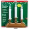 Xodus 9'' W. x 10.25'' H. x 2'' D Antique Brass LED Candelabra Battery Operated Candle FPC1330B - alternate 2