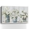Homeroots 36" x 24" Watercolor Soft Pastel Bouquet Trio Canvas Wall Art 398912 - alternate 3
